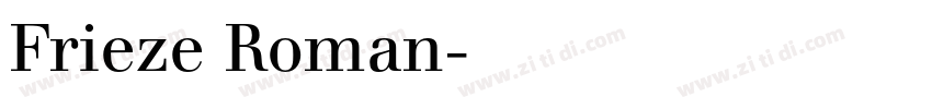 Frieze Roman字体转换